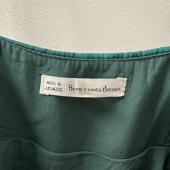 Hello Molly Top Charts Midi Dress Green XS - Picture 7 of 7